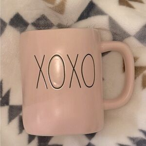 Rae Dunn XOXO Matte Pink Love Valentines Mug